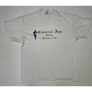 VINTAGE Colonial Inn Motel Graphic T-shirt Women Large USA 90s Single Stitch